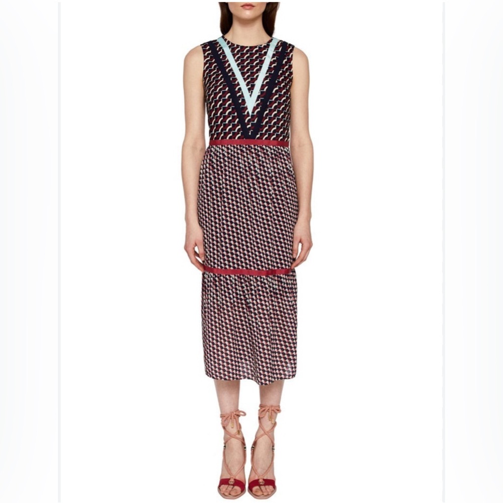Ted Baker London A line midi dress size 3 US 8